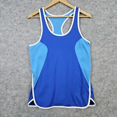 Jockey Women's Athletic Tank Top Blue Size M Activewear Workout Polyester Shirt - Image 1 of 4