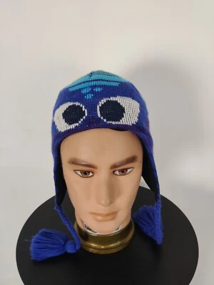 Columbia Niños Gorro Invierno Senderismo Ojos Patrón Azul Talla Única Foto 1 de 4