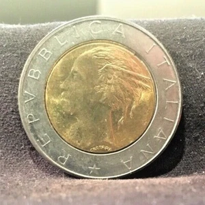  Italy, 500 Lire, 1988, Rome, EF, Bi-Metallic, AU - Picture 1 of 4