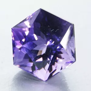 6,90 kt fantastischer 100 % natürlicher Amethyst achteckiger Schliff loser Edelstein Ref VIDEO - Bild 1 von 5