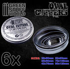 Oval Cutters for Bases - Stainless Steel Cutting Tools Miniatures Scenery AOS