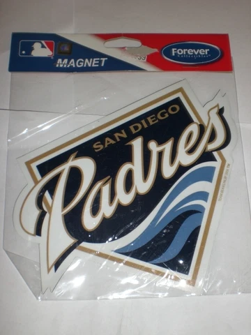 SET OF 3 FOREVER COLLECTIBLES SAN DIEGO PADRES MAGNET FOR CAR HOME PLATE SHAPE Cover