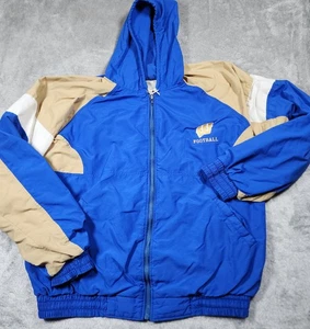 VINTAGE Washington Huskies Jacke Herren XL blau hellbraun Neff Windbreaker Made USA - Bild 1 von 12