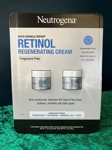 Neutrogena Rapid Wrinkle Repair Retinol Cream: 2 Pack = 3.4oz total, New in Pack - Picture 1 of 24