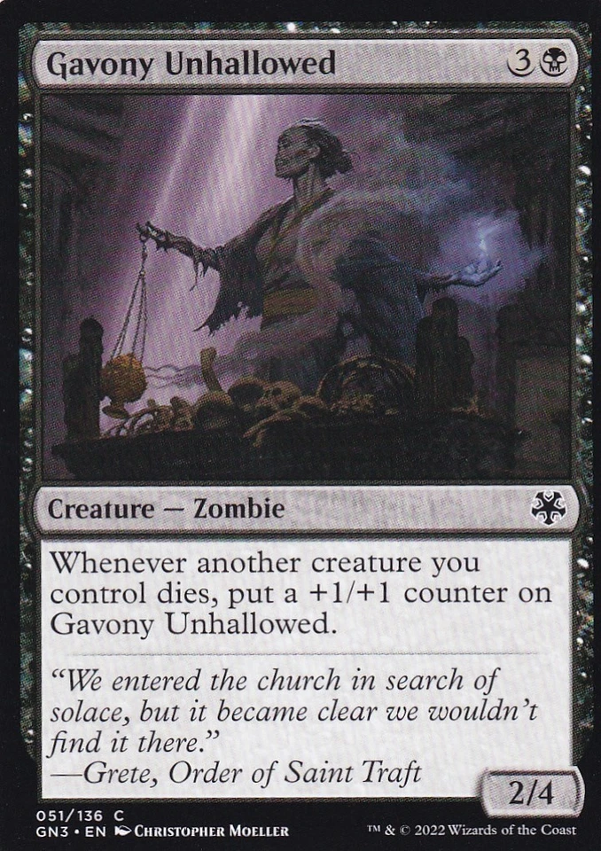 MTG Gavony Unhallowed English GN3 - Image 1 of 1