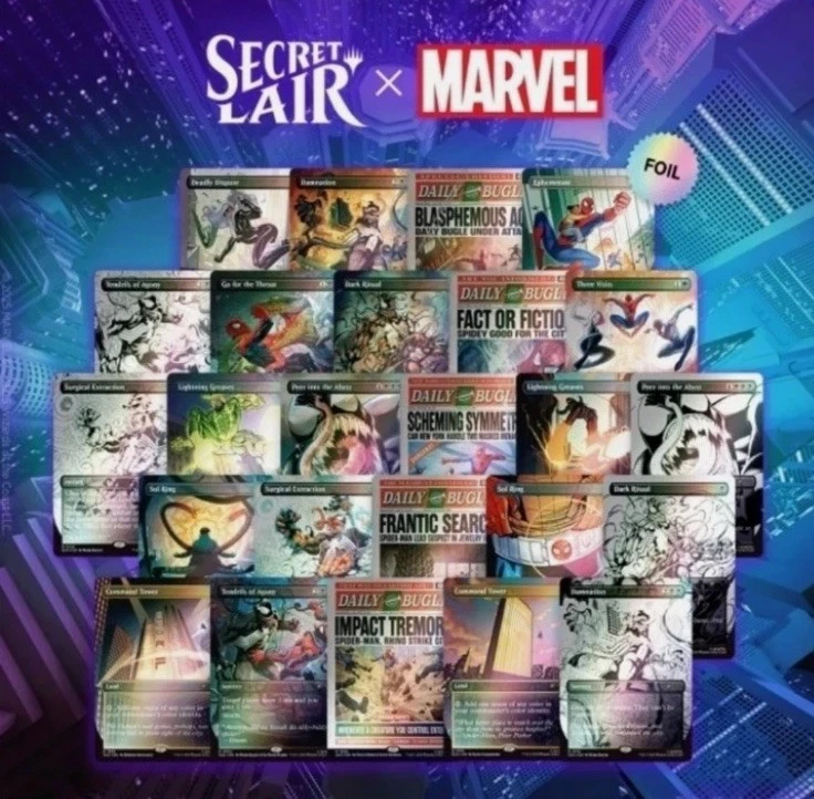 PRESALE! MTG SPIDERMAN The Webslinger FOIL Bundle Secret Lair - Image 1 of 1