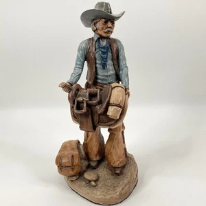 Vintage Apsit Bros 1984 Cowboy Peter Apsit Cheyenne Original Hand Crafted Sculpt - Picture 1 of 22