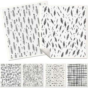 Paquete de 6 paños de cocina suecos lavables reutilizables juego de paños de papel de cocina - Imagen 1 de 13