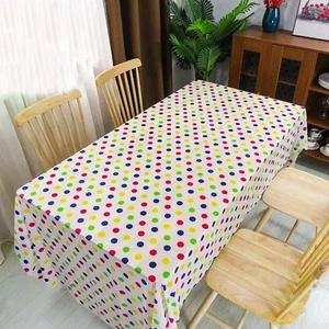 Rectangular Dot Disposable Tablecloth Birthday/weeding Party - Picture 1 of 9