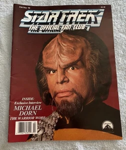 Star Trek The Official Fan Club #72 February / March Michael Dorn (Worf) cover - Picture 1 of 6