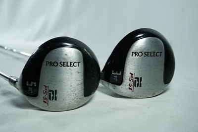 Pro Select PS51 3 and 5 Woods / Steel Shafts / New Grips - Image 1 of 4
