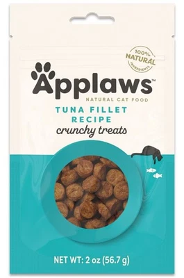 Golosinas crujientes para gatos Applaws sin ingredientes limitados sabor atún, 2 oz Foto 1 de 2
