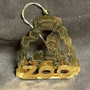 Chicago Lincoln Park Zoo 24k Gold Finish Marshall Fields Christmas Ornament Box - Picture 1 of 7