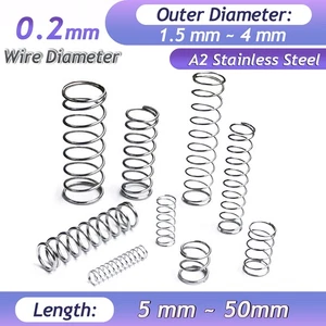 304 Edelstahl Druckfeder Draht Durchmesser 0,2 mm kleine Druckfeder - Bild 1 von 16