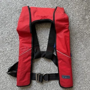 Seago Adult Inflatable Life Jacket 150N Manual Inflation 55cm-140cm - Picture 1 of 5