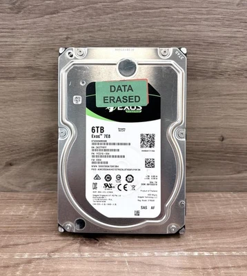Seagate EXOS 7E8 ST6000NM0095 7.2k 3.5” 6TB SAS Hard Drive - Image 1 of 2