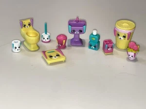 SET/10 Shopkins Petkins Happy Places Badehase Dekorateurpaket (unvollständig) - Bild 1 von 7