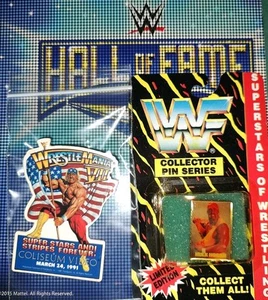 VINTAGE WWF WWE HULK HOGAN WRESTLEMANIA VII COLISEUM VIDEO COLLECTOR'S LAPEL PIN - Picture 1 of 5