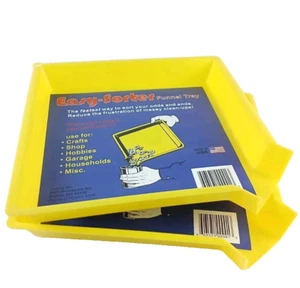 2 Pack Easy Sorting Tray w Funnel Works With LEGO Brick, Buttons, Bolts, ect. - Picture 1 of 8