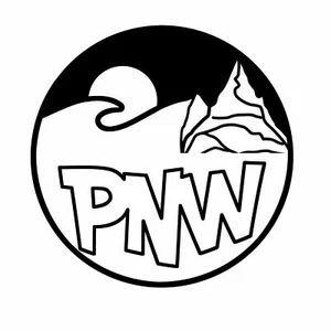 PNW Symbol Wave Camping Mountain Graphic for Truck Automotive Car Decal Sticker - Picture 1 of 4