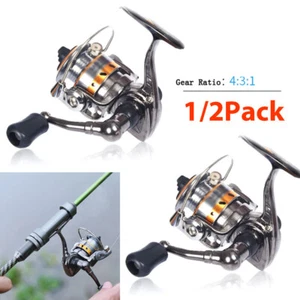 1/2XPOWER Full Metal Mini Small Spinning Reels Carp Raft Fishing Wheel Fish Gear - Picture 1 of 11