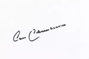 GERMANY & BAYERN MUNICH: FRANZ BECKENBAUER SIGNED 6x4 PLAIN WHITECARD+COA - Picture 1 of 1