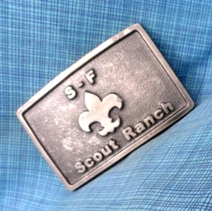BSA S-F Scout Ranch Gürtelschnalle Pfadfinder Knopf lecken Missouri Vintage 70er WWP.NOX959 - Bild 1 von 10