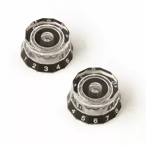 PRS Knob, Lampshade, Clear w/black (2) - Picture 1 of 1
