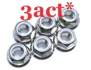 6 Titanium/Ti M10 x 1.25mm Pitch Sprocket Flange Lock Nut - Honda Suzuki Yamaha - Imagen 1 de 1