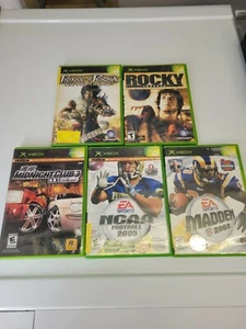 5 Xbox Spiele Prince of Persia, Midnight Club 3, Rocky, NCAA 2005, Madden 03 - Bild 1 von 8