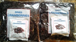 LOT of 4 Dried Cranberries (2 x 30oz & 2 x 1.16oz) **PACKED** in late 2024 (READ - Picture 1 of 3
