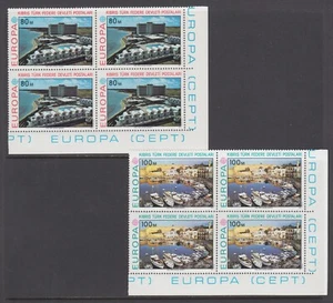 Turkish Northern Cyprus Sc 41-42, MNH. 1977 EUROPA, choice sheet corner blocks - Picture 1 of 1