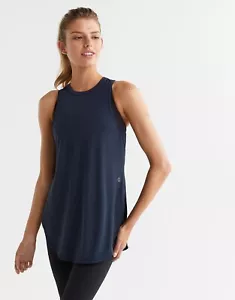 Womens New Lilybod Zela Activewear Tank Size M Sky Captain - Picture 1 of 4
