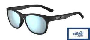 Occhiali da sole Tifosi Optics SWANK montatura nero satinato tinta fumo con specchio blu brillante - Foto 1 di 6