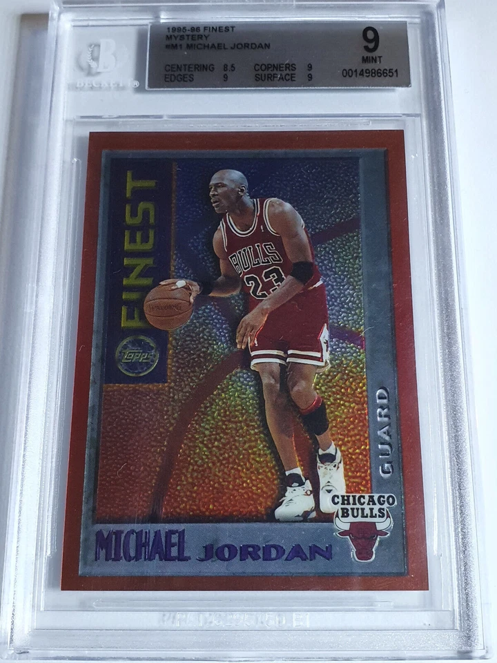 1995 Лучшая Тайна Майкл Джордан #M1 ОРАНЖЕВАЯ КАЙМА - BGS 9 - Изображение 1 из 2