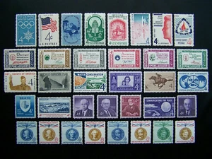 US, 1960 set anno intero, Scott 1145-1173, 35 francobolli, nuovi di zecca, og - Foto 1 di 1