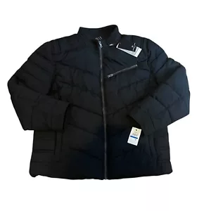 NEW Andrew Marc Coat Puffer Jacket Winslow Quilted Packable Moto Men's XL Black - Picture 1 of 11