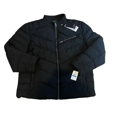 NEW Andrew Marc Coat Puffer Jacket Winslow Quilted Packable Moto Men's XL Black - Image 1 of 4