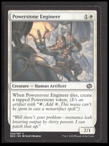 MTG Powerstone Engineer 20 Common The Brothers' War Card CB-1-2-A-1 - Picture 1 of 6