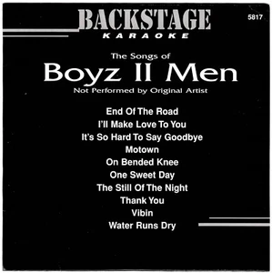 BACKSTAGE KARAOKE CD+G BS5817 CDG BOYZ II MEN cdg BOYS TO MEN END OF ROAD MORE+ - Picture 1 of 2