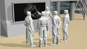 Segunda Guerra Mundial Armada Imperial Japonesa - Informe de misión de piloto de portaaviones - Juego de 5 figuras - Imagen 1 de 8