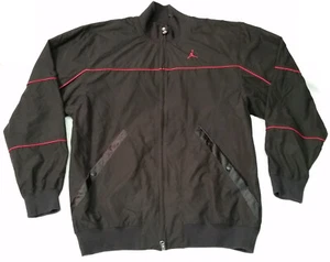Chaqueta de pista Air Jordan con cremallera completa para hombre talla L negra/roja - Imagen 1 de 11