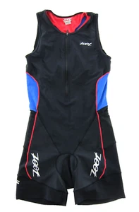 ZOOT Performance Racesuit Triathalon Cycling Blue Pink Black Jersey Suit Large - Picture 1 of 7