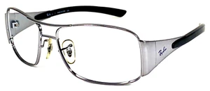 RAY-BAN JR RJ9516S 200/90 Silver/Black Wrap 52-14mm Sunglasses Frame - Picture 1 of 11
