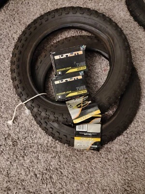 2 Pack Sunlite MX3 14x2.125 Clincher Wire TPI 30 Black/Black  BMX PLUS TUBES - Image 1 of 4