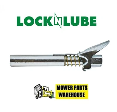 LOCKNLUBE GREASE GUN COUPLER XL WON'T LEAK RATED TO 10,000 PSI LOCK-N-LUBE