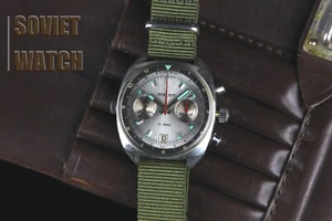 Reloj mecánico soviético para hombre Poljot OCÉANO Cronógrafo Shturmanskie URSS - Imagen 1 de 11