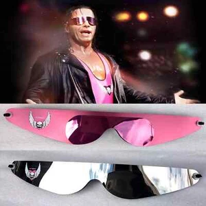 Occhiali da sole vintage con licenza Bret Hitman Hart avvolgenti tonalità nuovi moto G - Foto 1 di 12