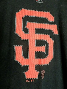 Camiseta San Francisco Giants para Hombre Pequeña Majestic Negra con Logotipo Naranja - Imagen 1 de 4