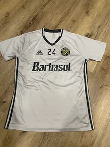 Columbus Crew Barbasol Grey NAESS 24 SIGNED jersey Men’s Large - Picture 1 of 5